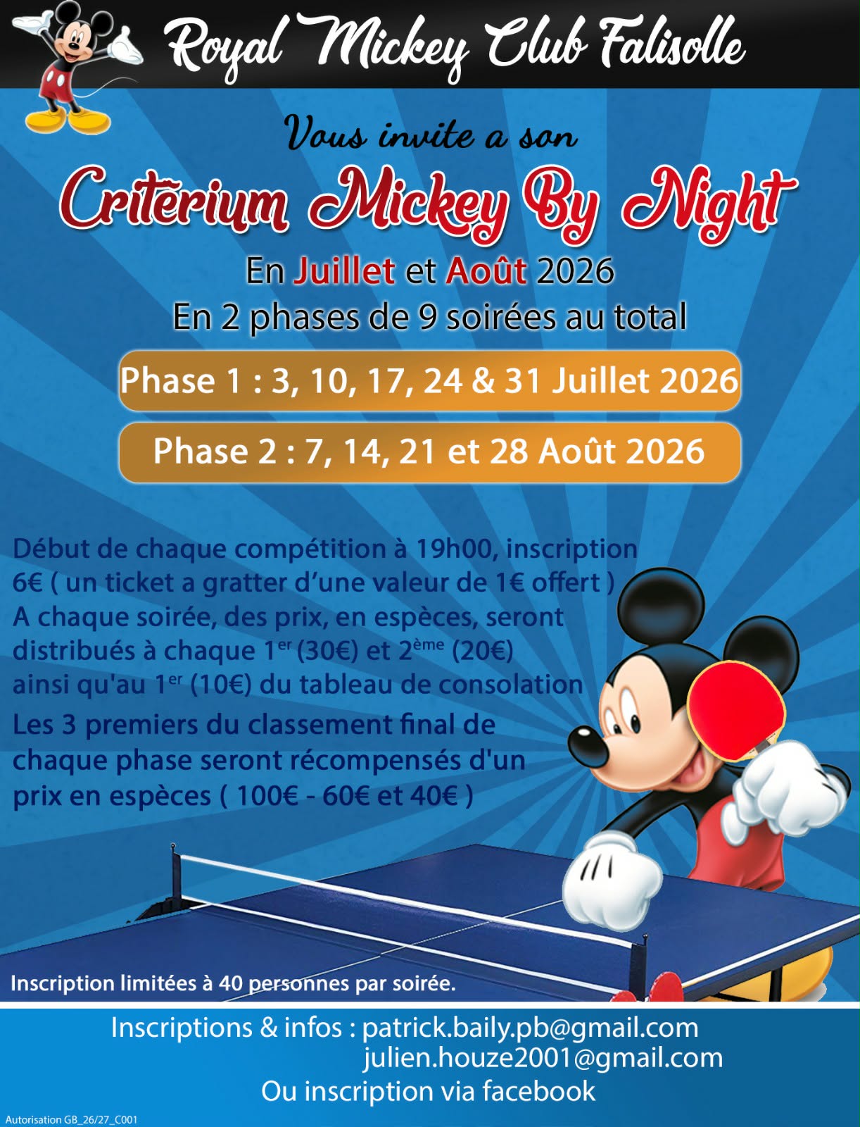 Mickey By Night 2026 - Phase 4 d'août- 28-08-2026